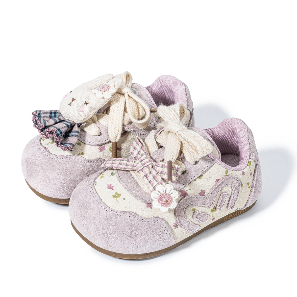 Skippykin - Barefoot Wide Toe Floral Sneaker - Toddler Girls Boys