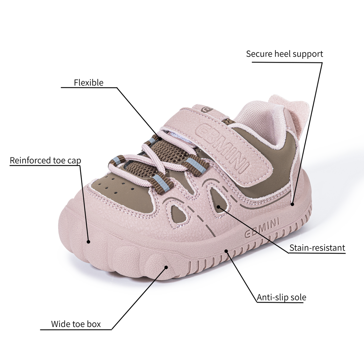 Lark - Barefoot Chunky Sole Sneaker - Toddler Boys Girls