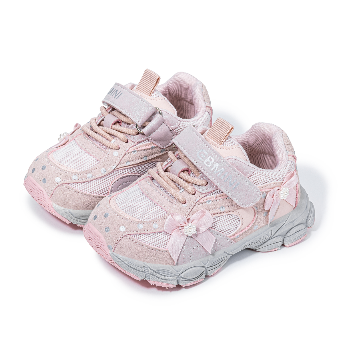 Dew - Barefoot Mesh Sneaker Bow Detail - Toddler Girls