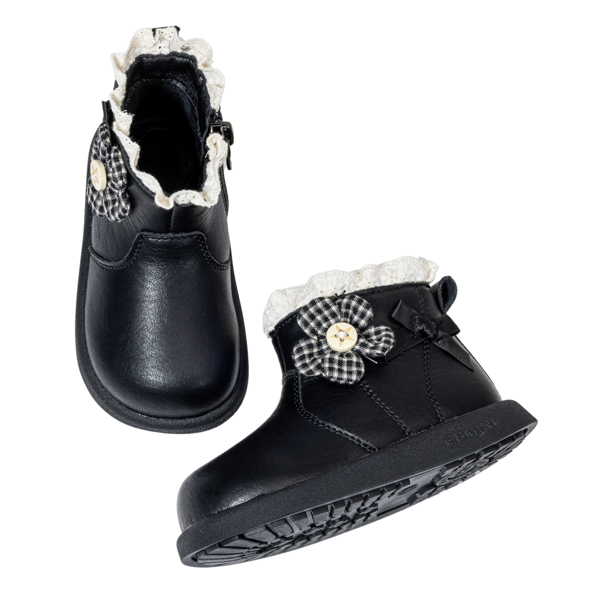 Willow - Barefoot Ruffle Boot Wide Toe - Toddler Girls