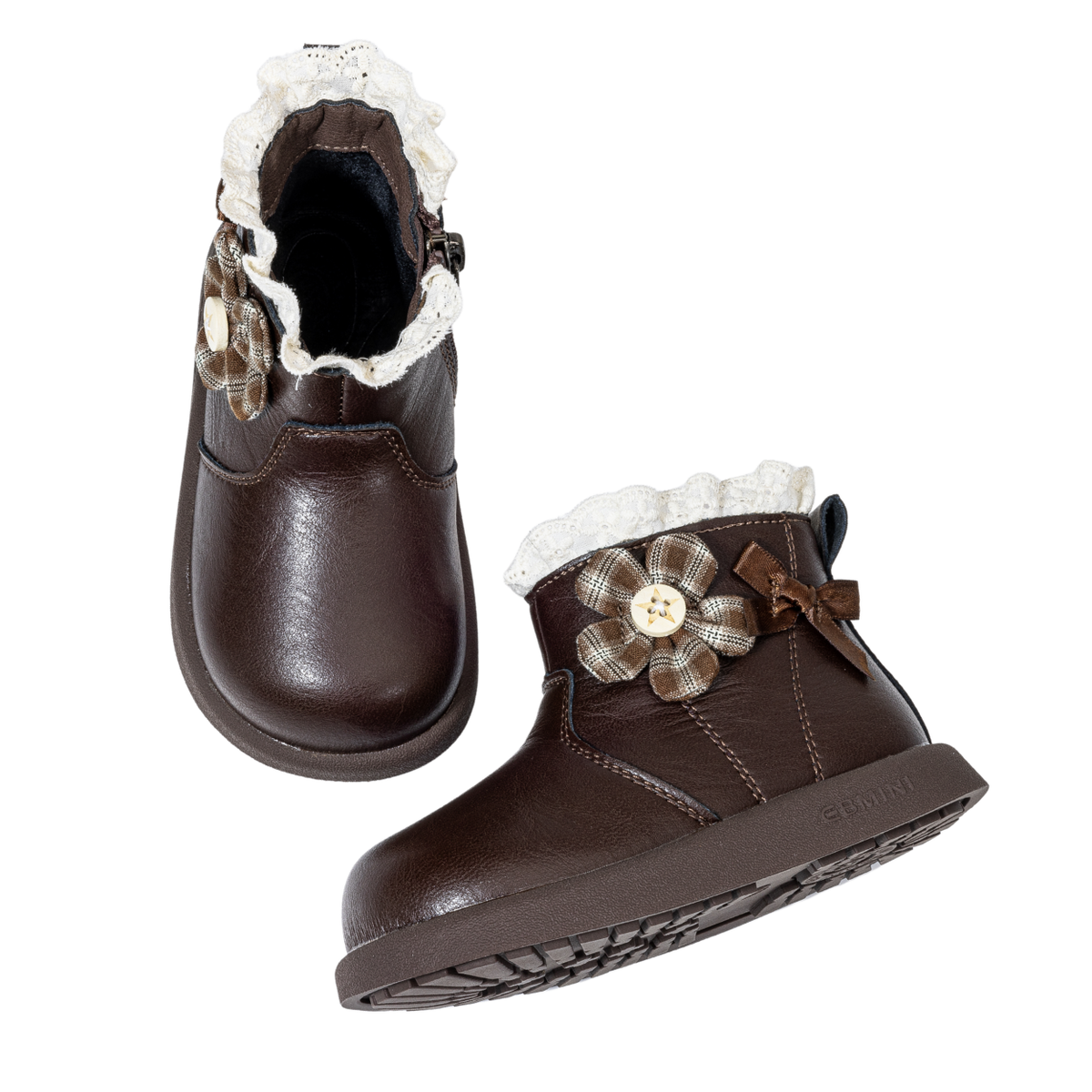 Willow - Barefoot Ruffle Boot Wide Toe - Toddler Girls