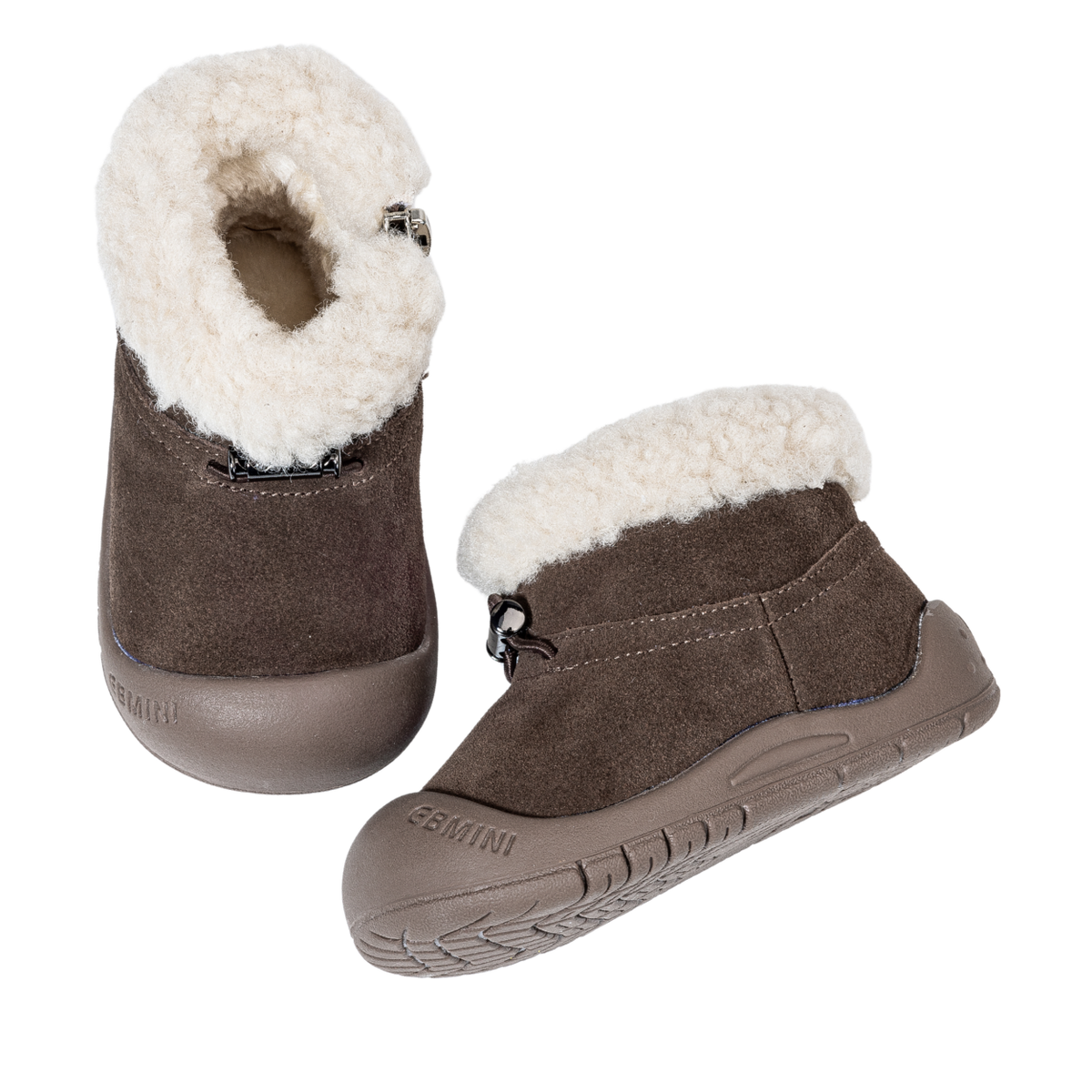 Caramel - Barefoot Winter Boot Warm Fleece - Toddler Boys Girls