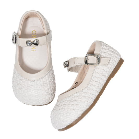 Pearl - Barefoot Woven Mary Jane - Toddler Girls