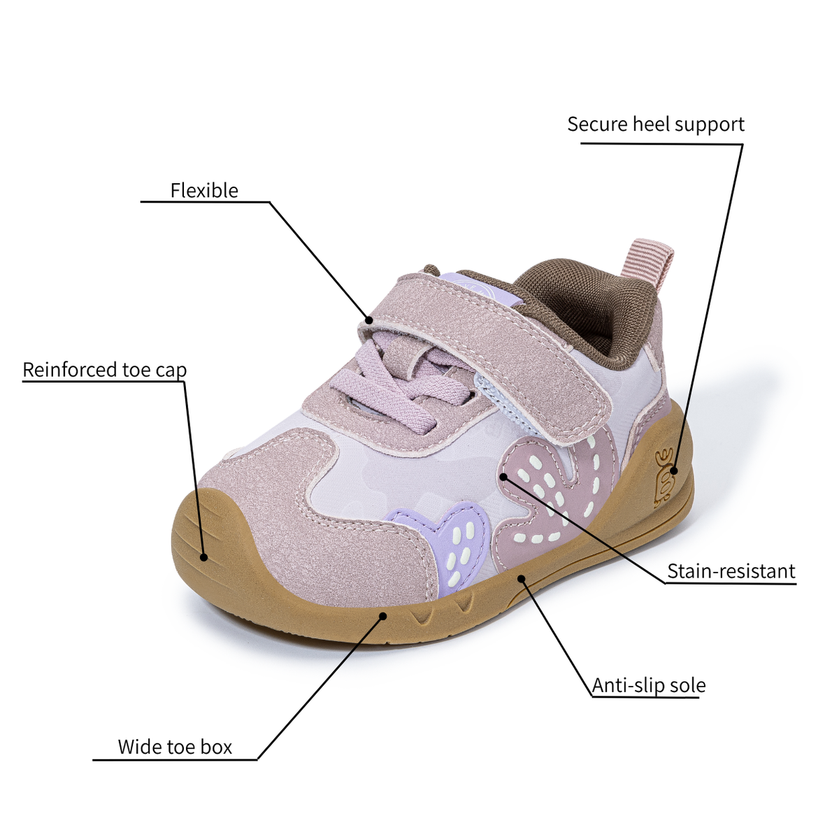 Peanut - Barefoot Wide Toe Sneaker - Toddler Boys Girls