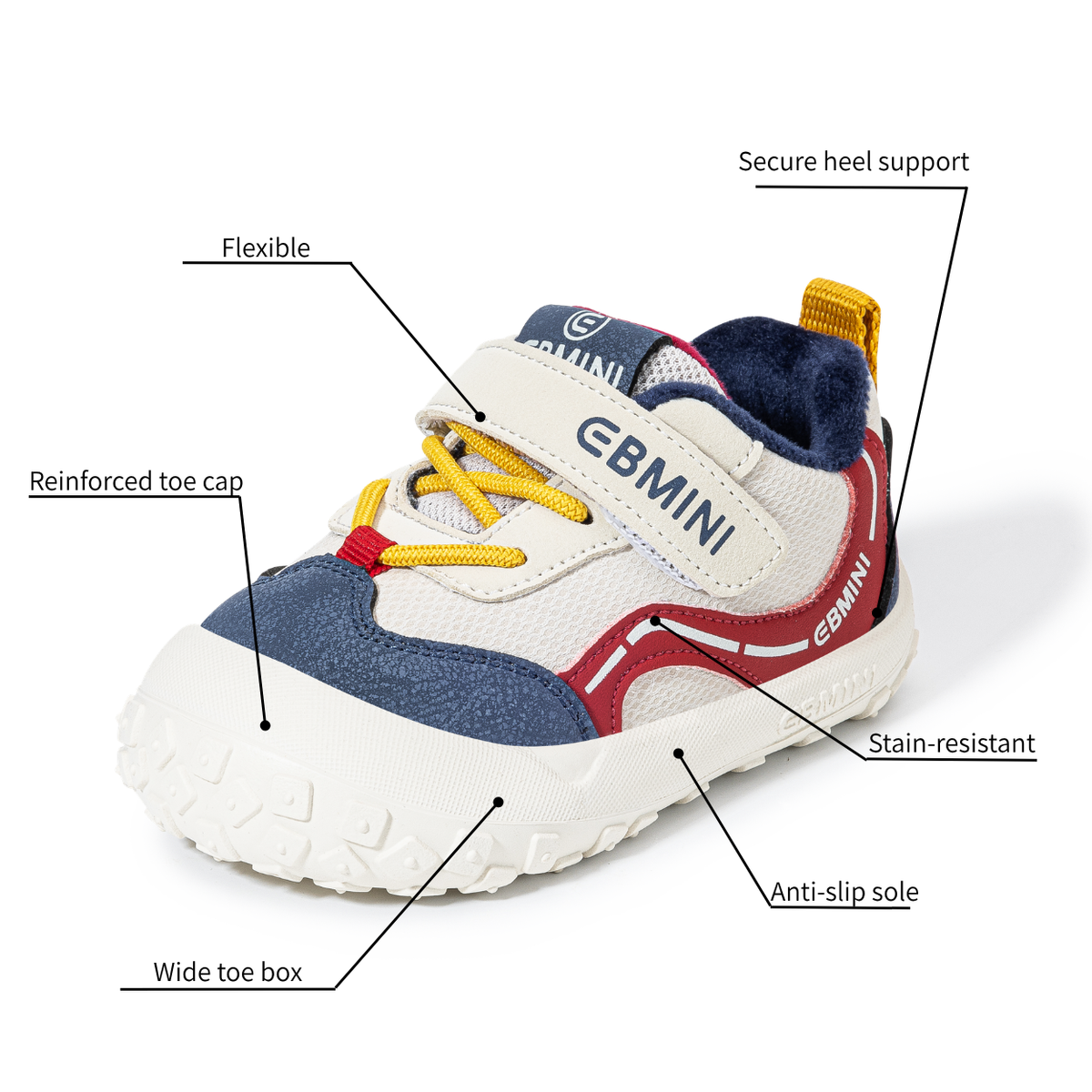 Wisteria - Barefoot Wide Toe Sneaker - Toddler Boys Girls