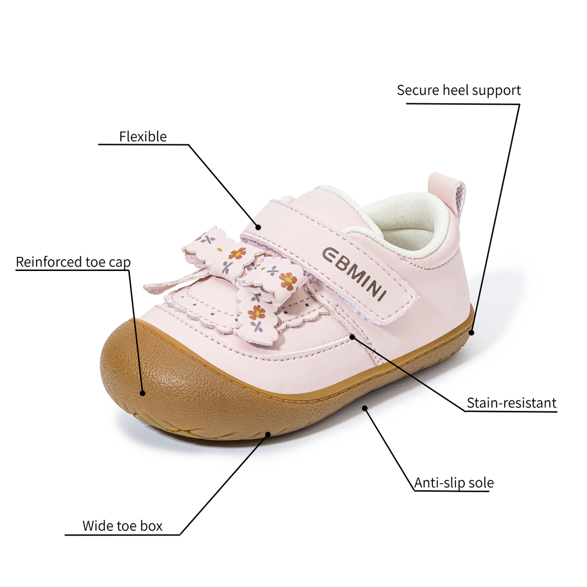 Sienna - Barefoot Wide Toe Sneaker - Toddler Girls