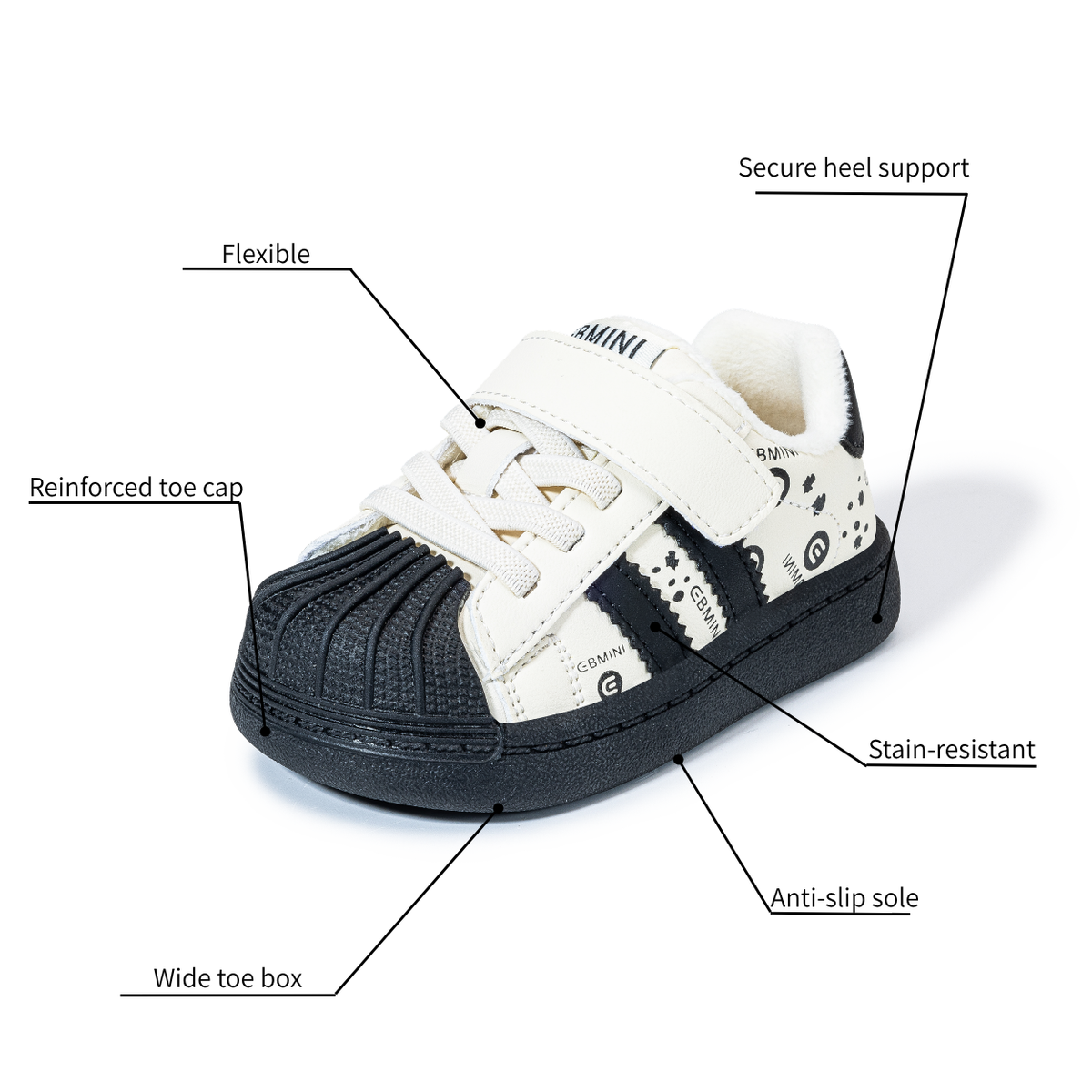 Sorbet - Barefoot Cozy Wide Toe Sneaker - Toddler Boys Girls