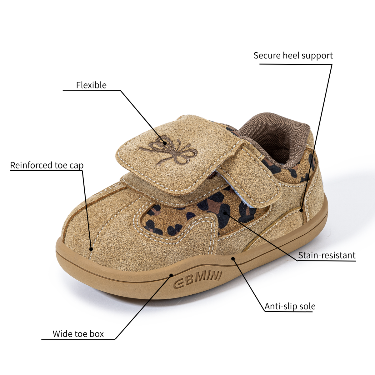 Driftwood - Barefoot Wide Toe Sneaker - Toddler Girls