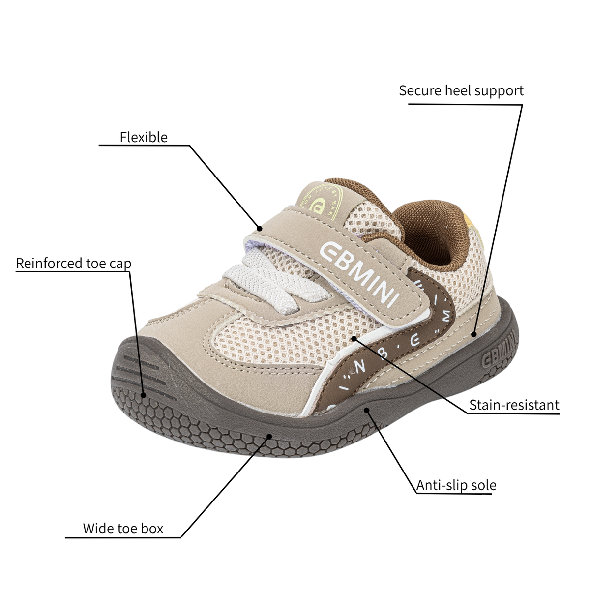 Trotter - Barefoot Wide Toe Sneaker - Toddler Boys Girls