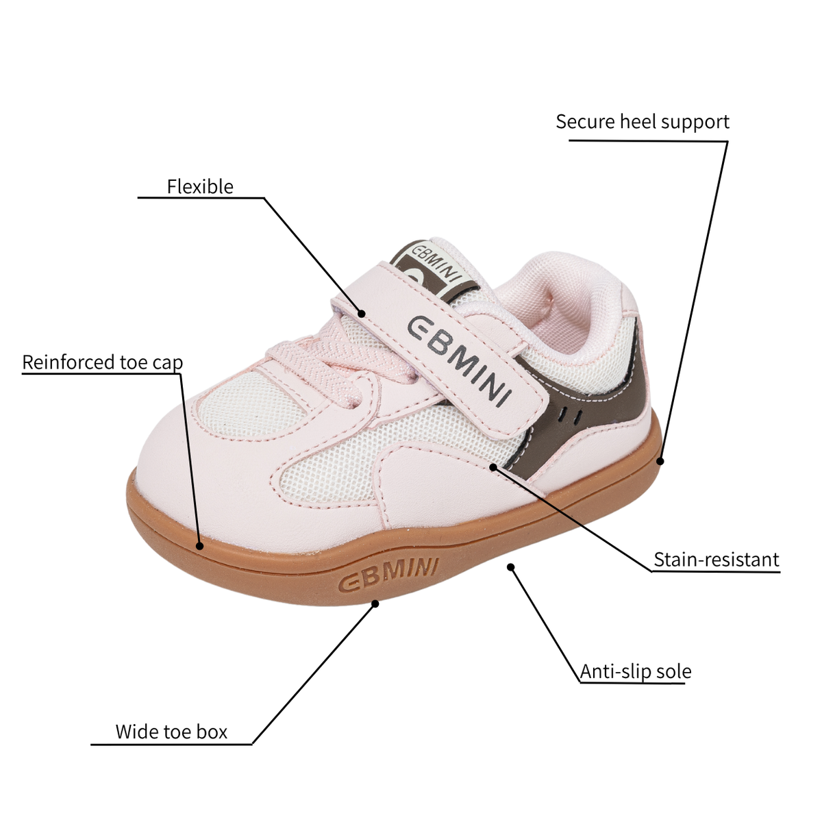 Muffin - Barefoot Wide Toe Sneaker - Toddler Boys Girls