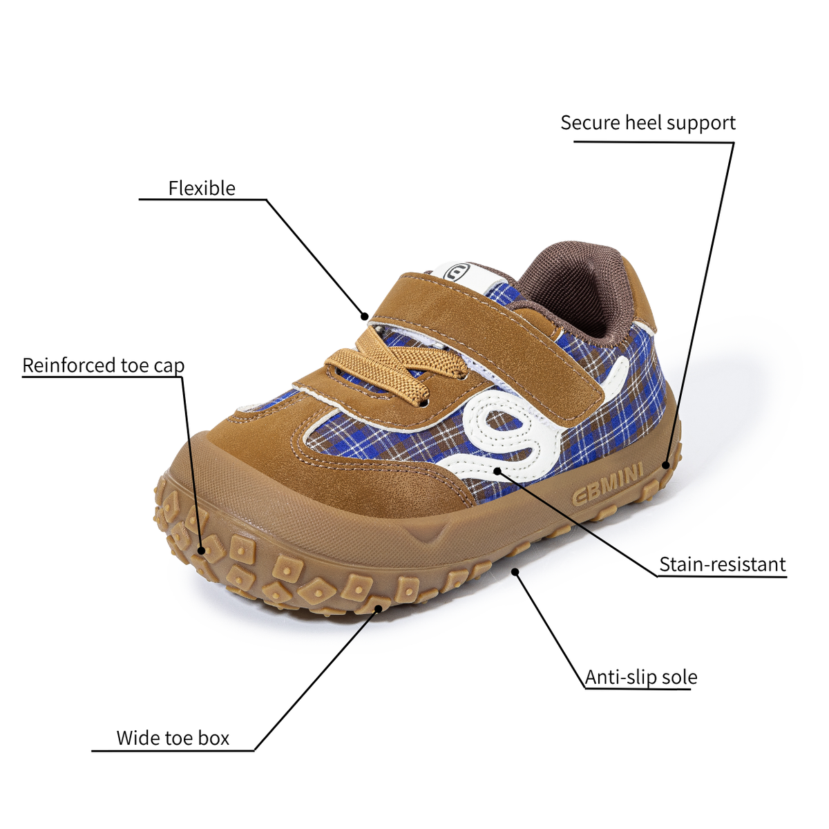 Nutmeg - Barefoot Wide Toe Sneaker - Toddler Boys Girls