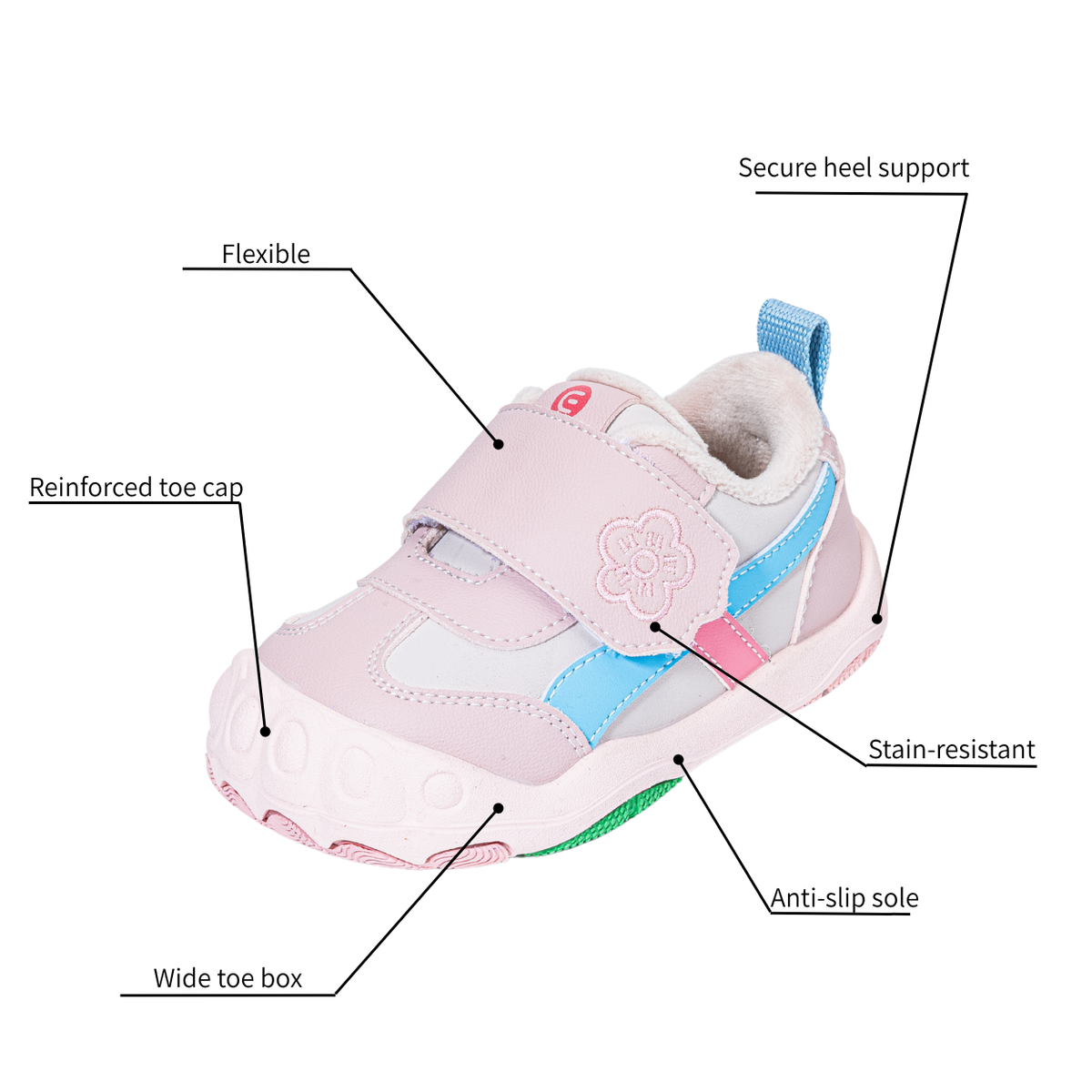 Littlewing - Barefoot Wide Toe Sneaker - Toddler Boys Girls