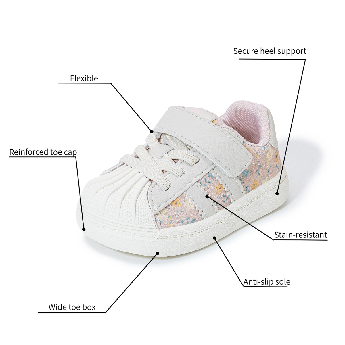 Sunbeam - Barefoot Canvas Sneaker Wide Toe - Toddler Girls