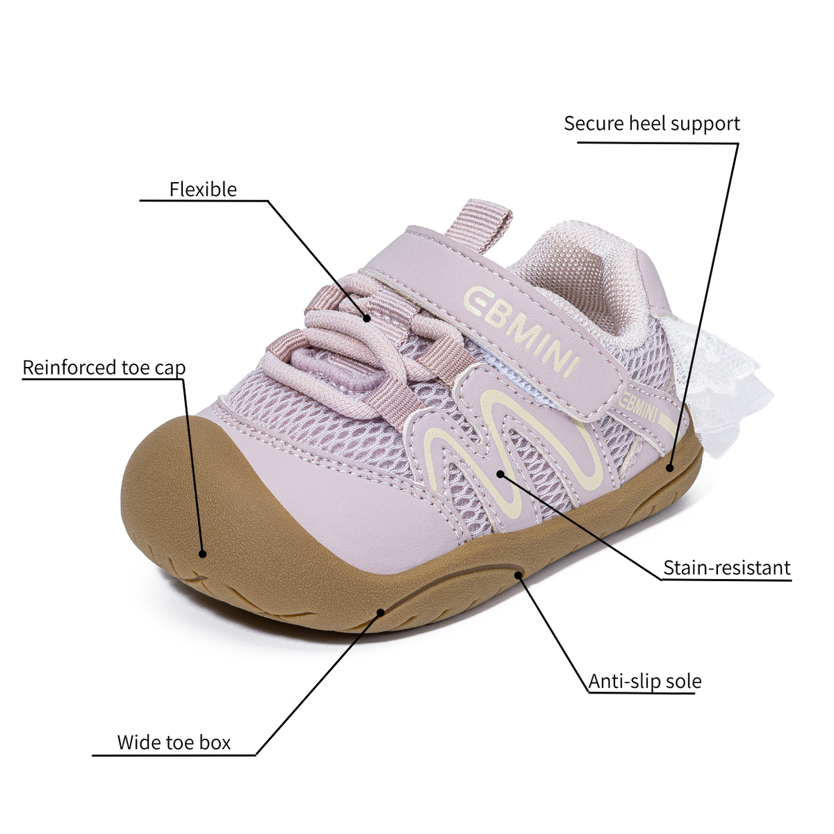 Twirl - Barefoot Mesh Lace Sneaker - Toddler Girls