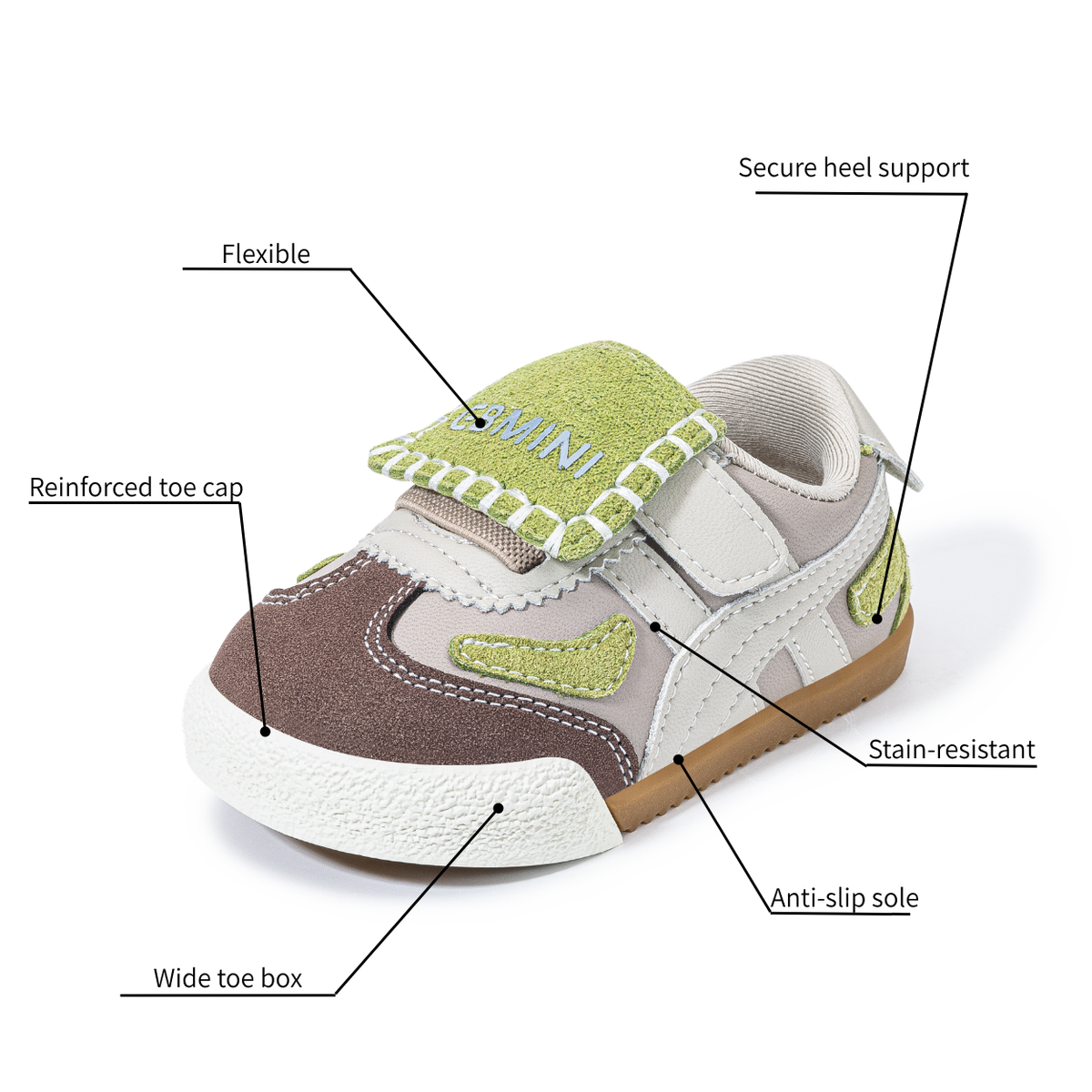 Bumblehop - Barefoot Wide Toe Sneaker - Toddler Boys Girls
