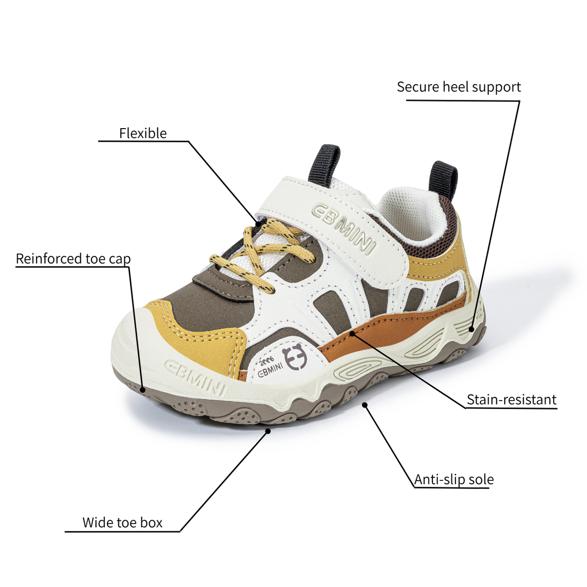 Poppy - Barefoot Wide Toe Sneaker - Toddler Boys Girls