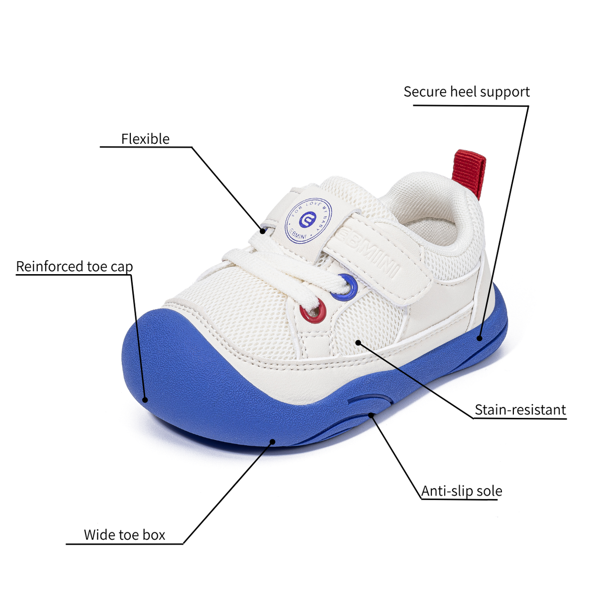 Trotter - Barefoot Wide Toe Sneaker - Toddler Boys Girls