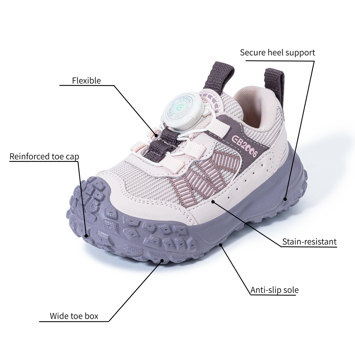 Pippa - Barefoot Wide Toe Sneaker - Toddler Boys Girls