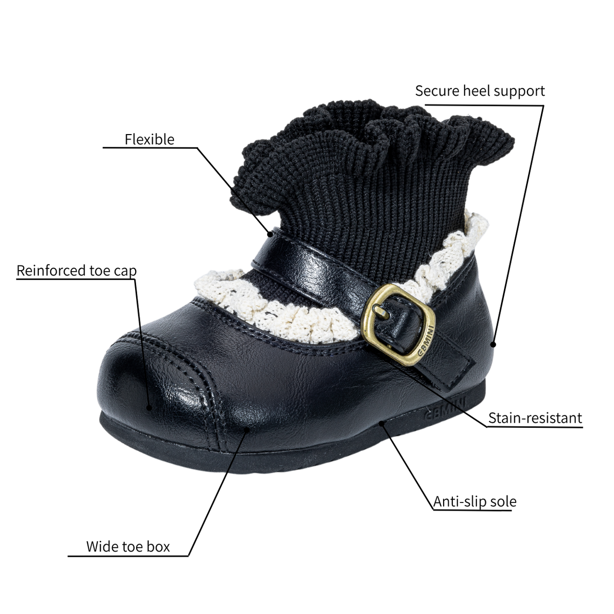 Hazel - Barefoot Soft Ankle Boot - Toddler Girls