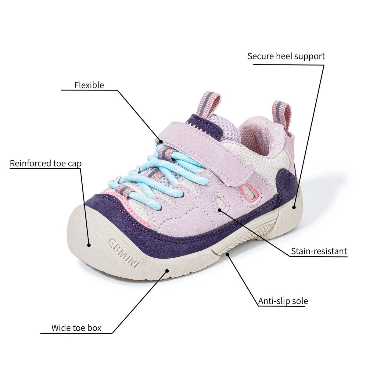 Peanutbean - Barefoot Outdoor Sneaker - Toddler Boys Girls