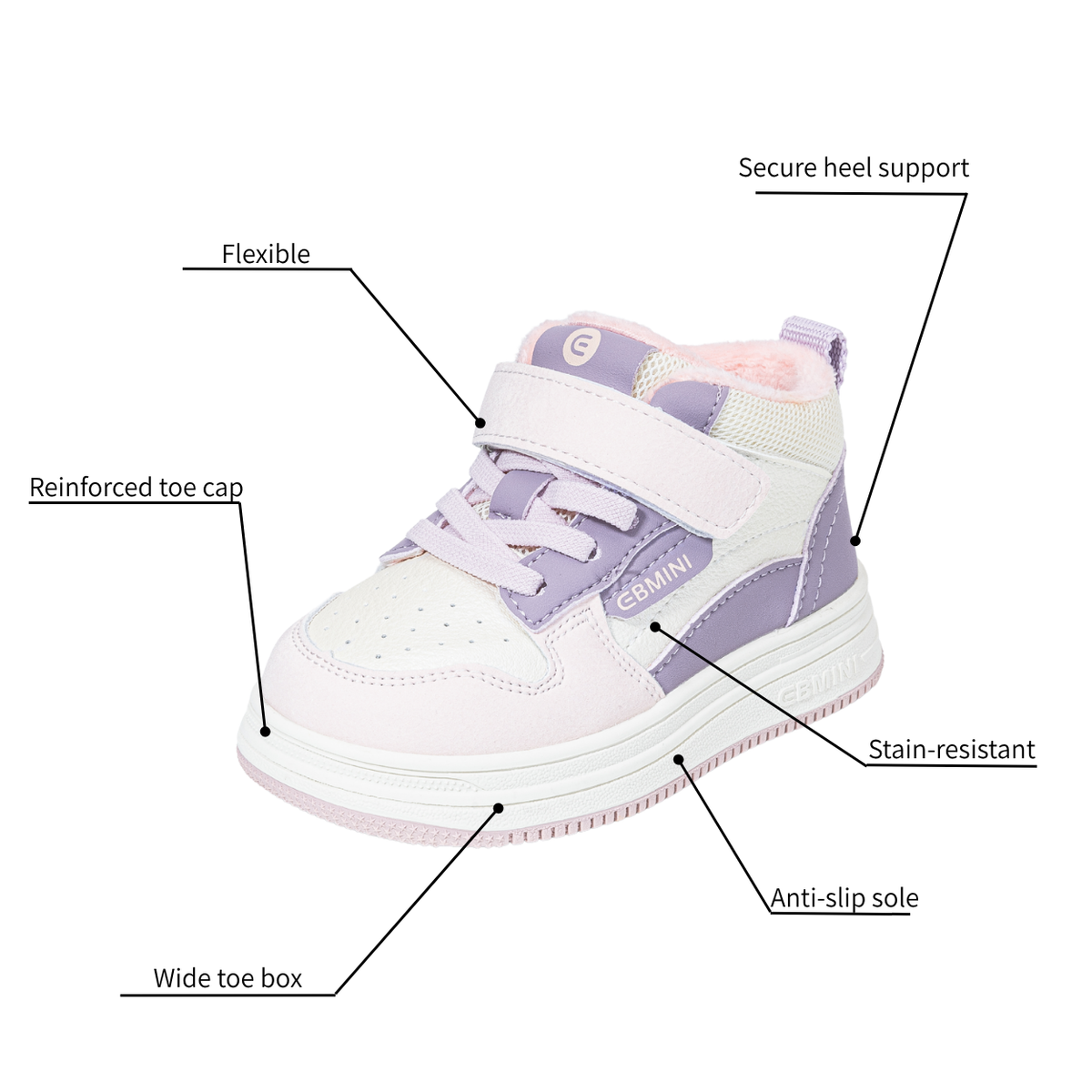Timber - Barefoot High Top Sneaker - Toddler Boys Girls