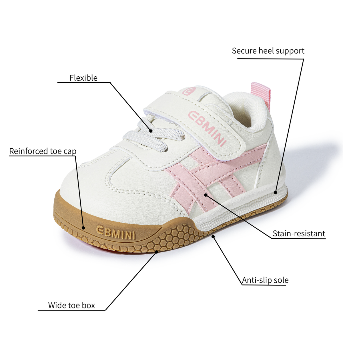Saffron - Barefoot Wide Toe Sneaker - Toddler Boys Girls