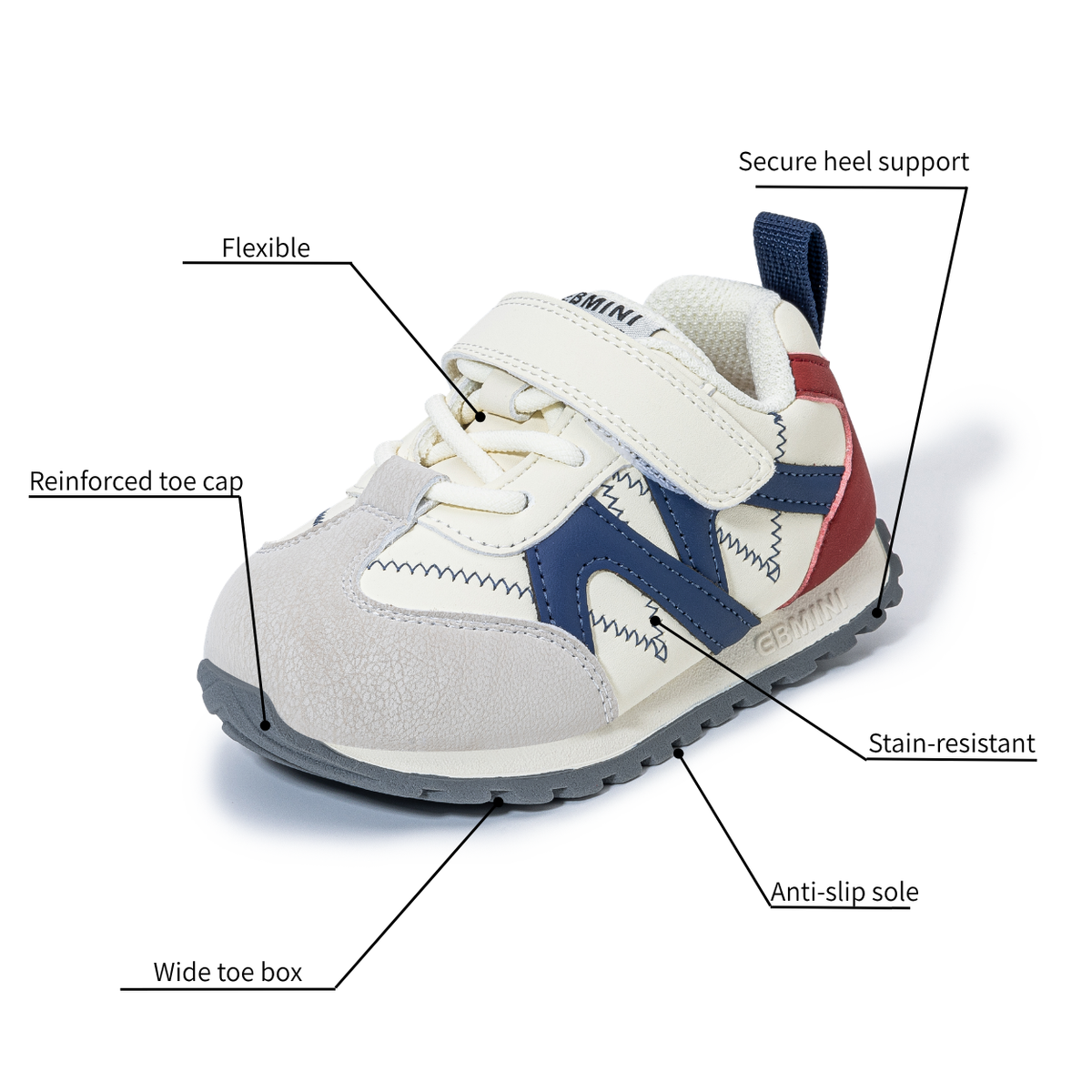 Tawny - Barefoot Wide Toe Sneaker - Toddler Boys Girls