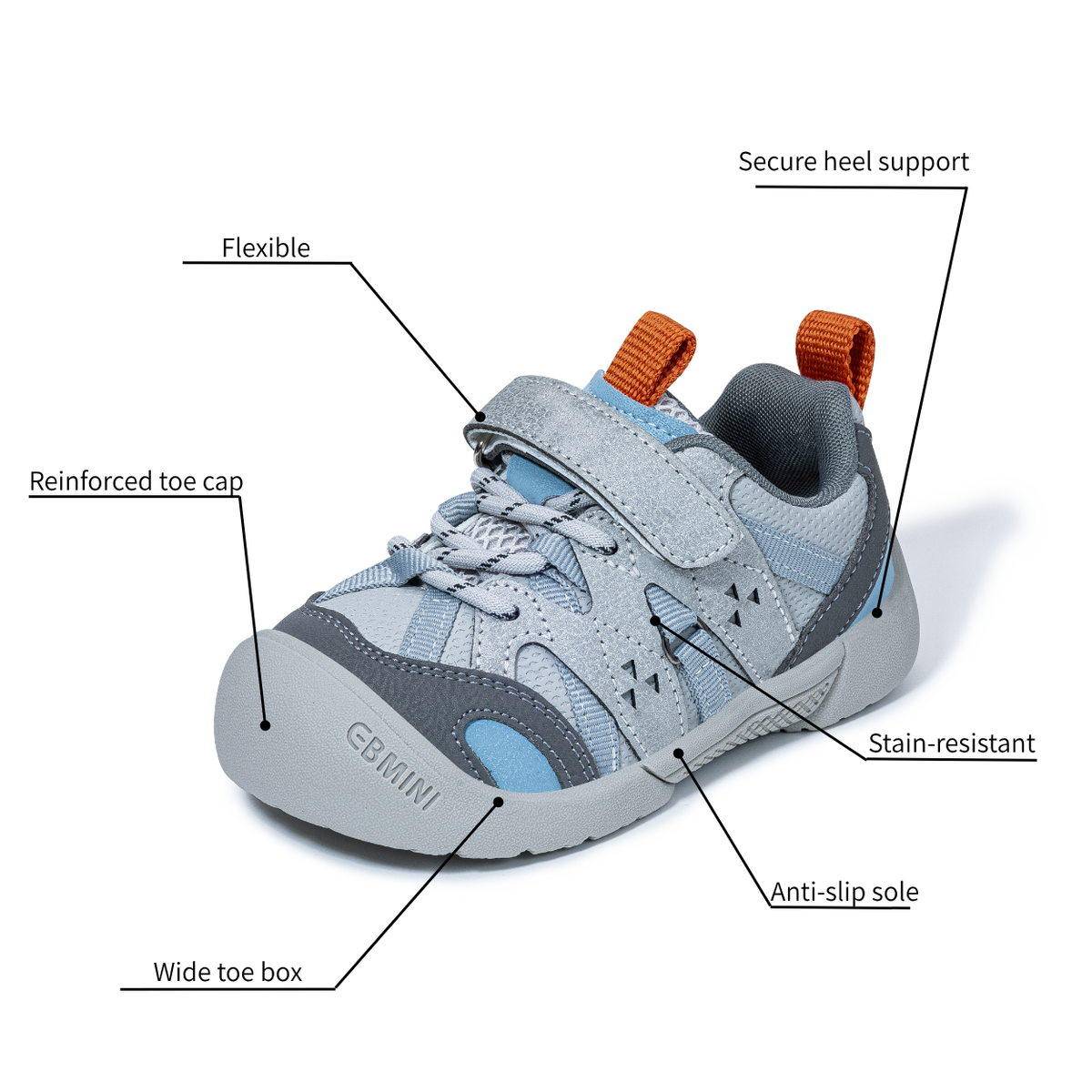 Hazel - Barefoot Wide Toe Sneaker - Toddler Boys Girls