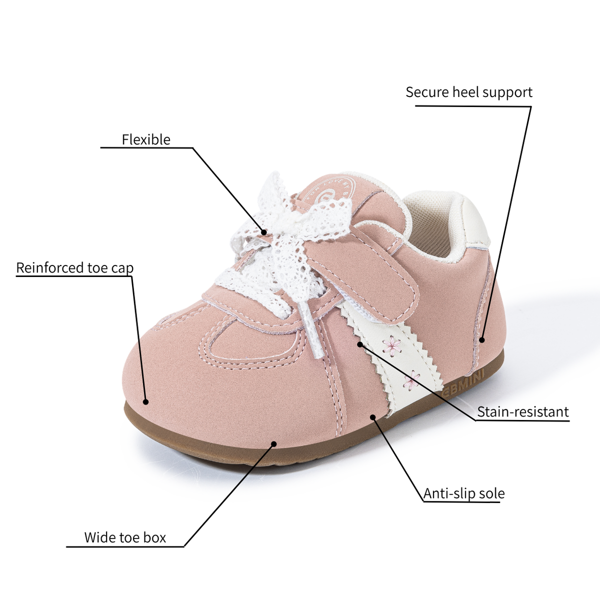 Feather - Barefoot Wide Toe Sneaker - Toddler Boys Girls