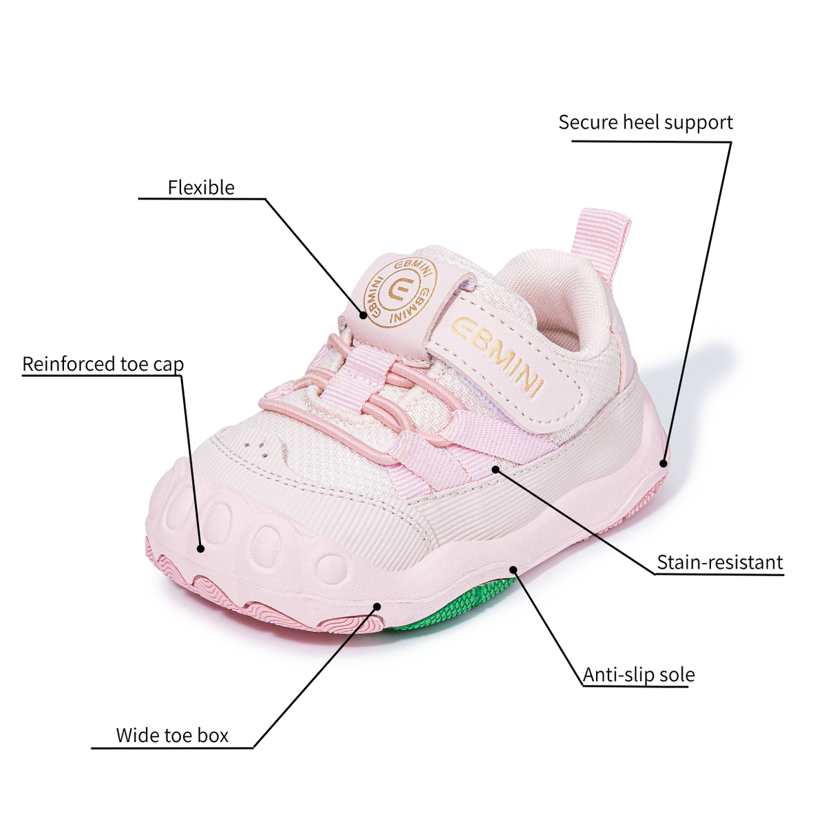 Pippy - Barefoot Wide Toe Sneaker - Toddler Boys Girls