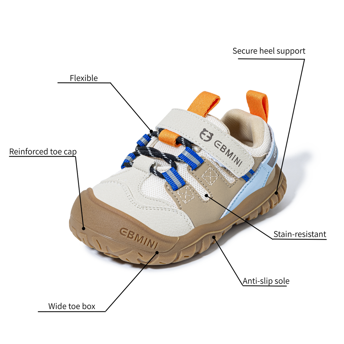 Cinnamon - Barefoot Wide Toe Sneaker - Toddler Boys Girls