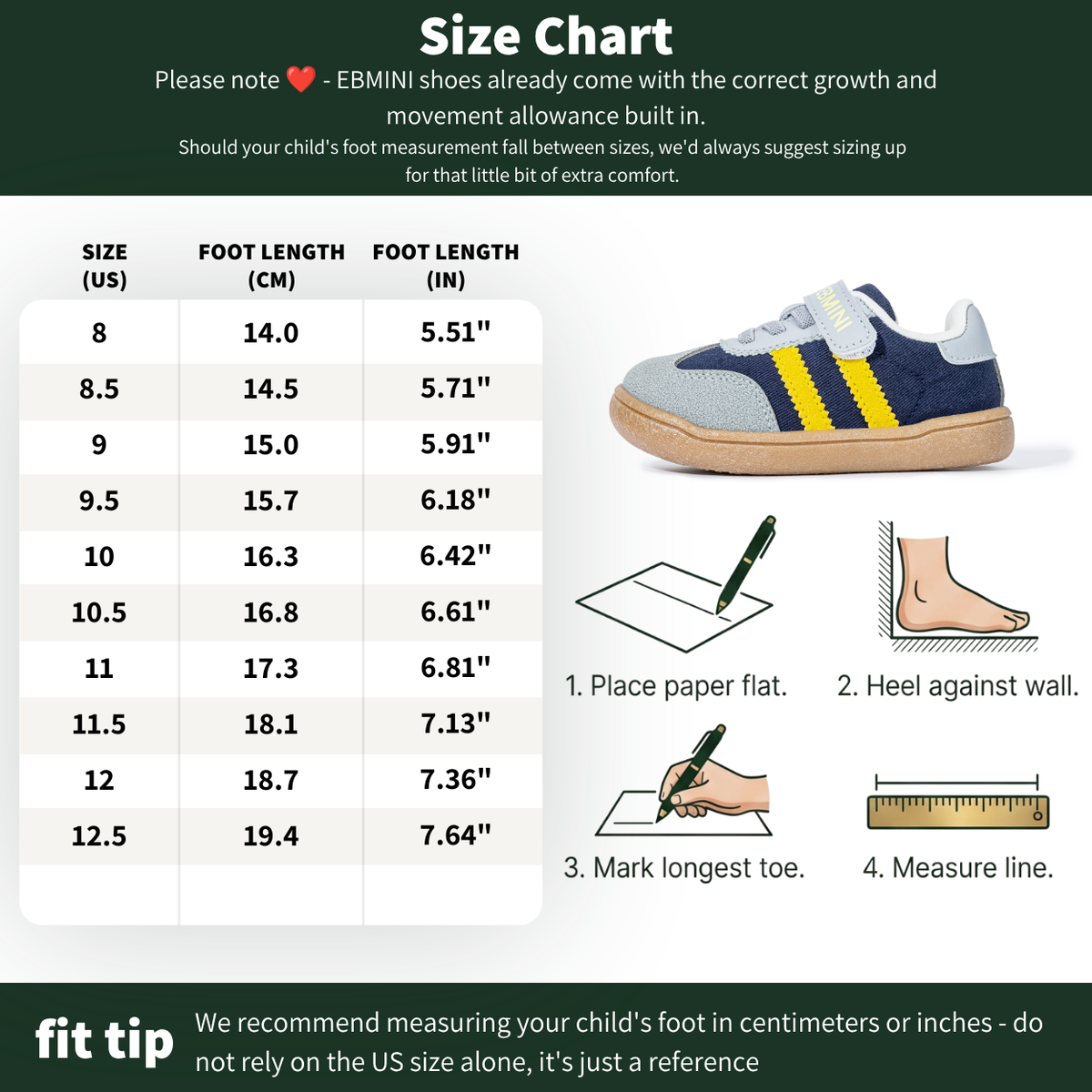 Blossom - Barefoot Wide Toe Sneaker - Toddler Boys Girls