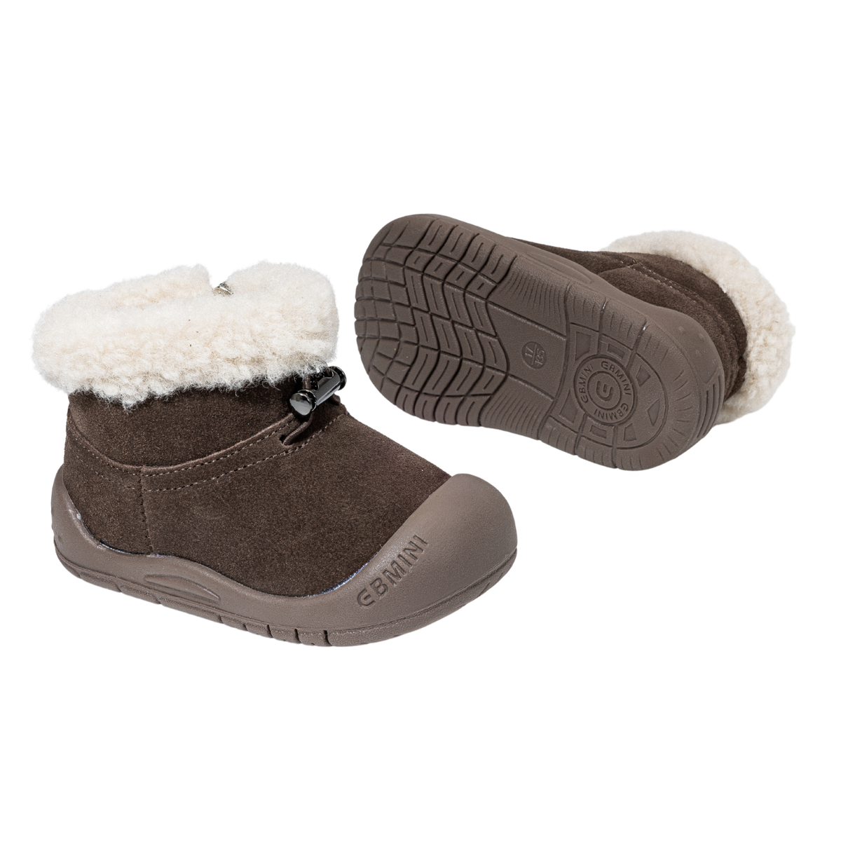 Caramel - Barefoot Winter Boot Warm Fleece - Toddler Boys Girls