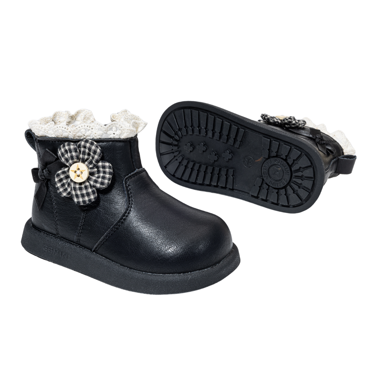 Willow - Barefoot Ruffle Boot Wide Toe - Toddler Girls