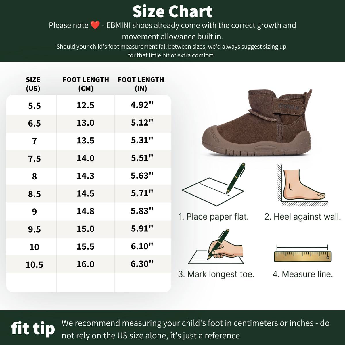 Cobble - Barefoot Fur Winter Boot - Toddler Boys Girls