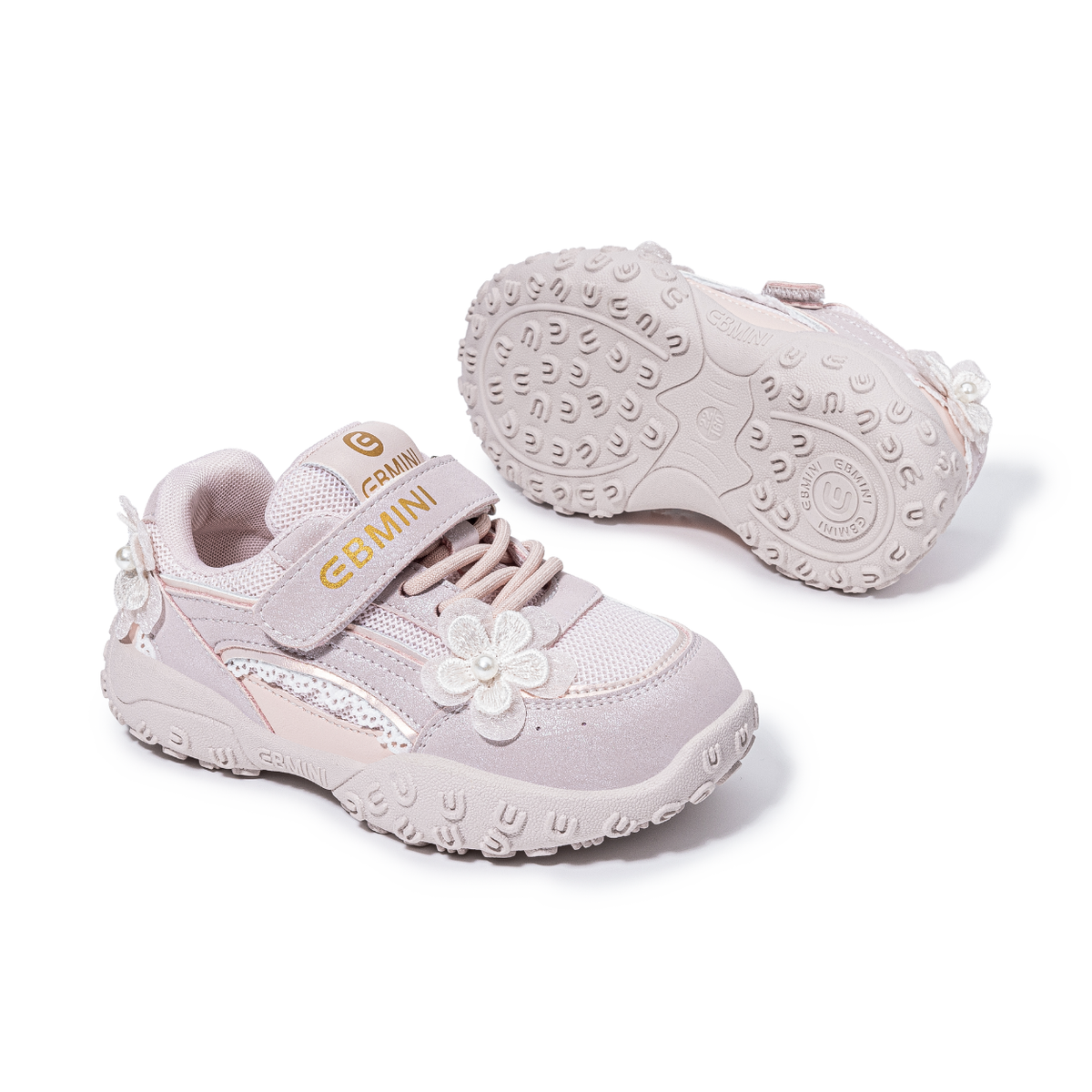 Puddle - Barefoot Flower Sneaker Wide Toe - Toddler Girls