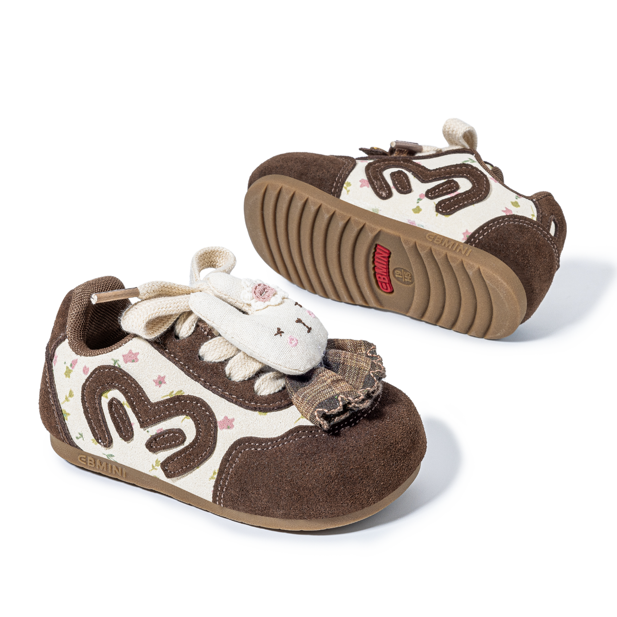 Skippykin - Barefoot Wide Toe Floral Sneaker - Toddler Girls Boys
