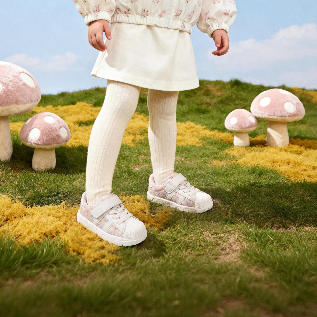Sunbeam - Barefoot Canvas Sneaker Wide Toe - Toddler Girls