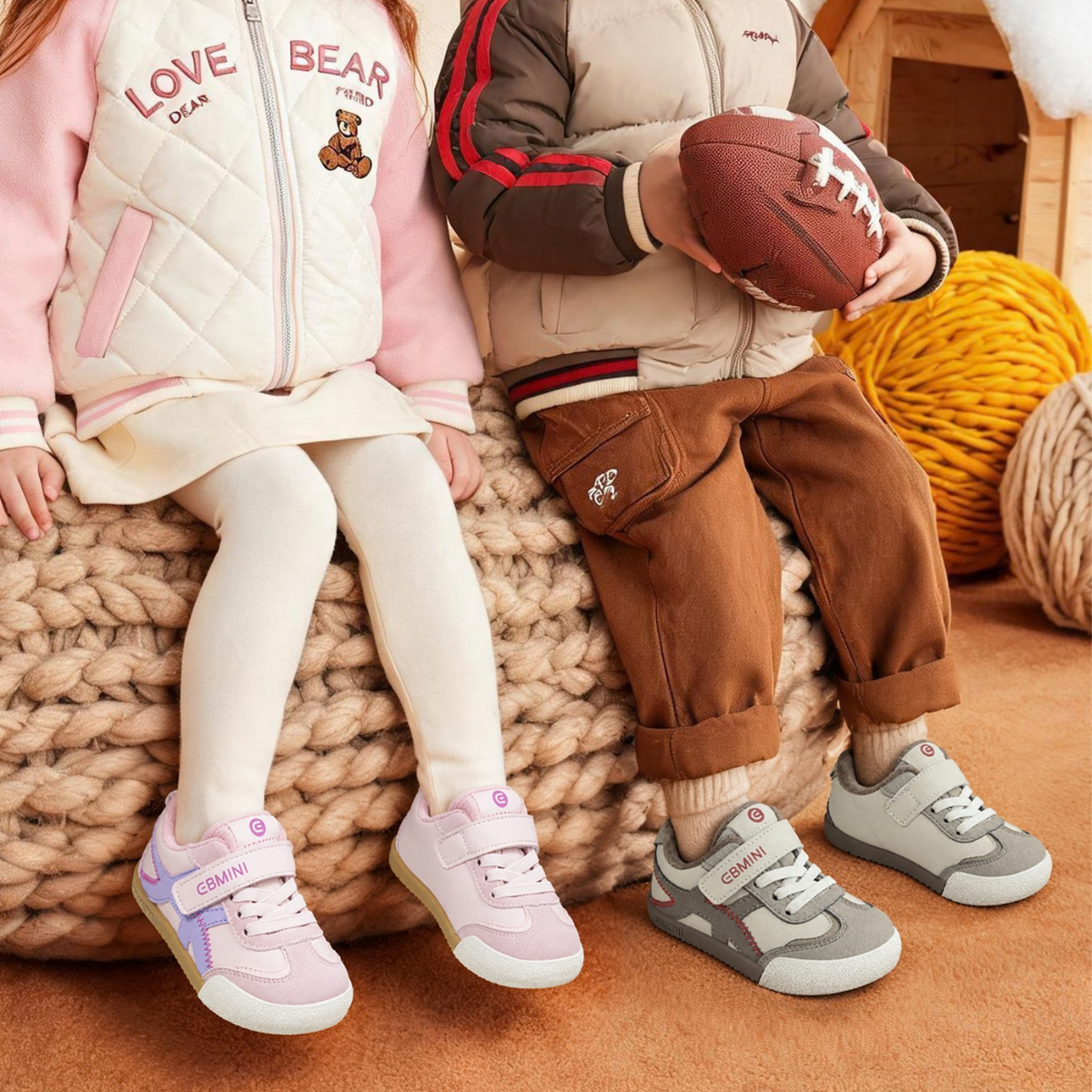 Puffball - Barefoot Wide Toe Sneaker - Toddler Boys Girls