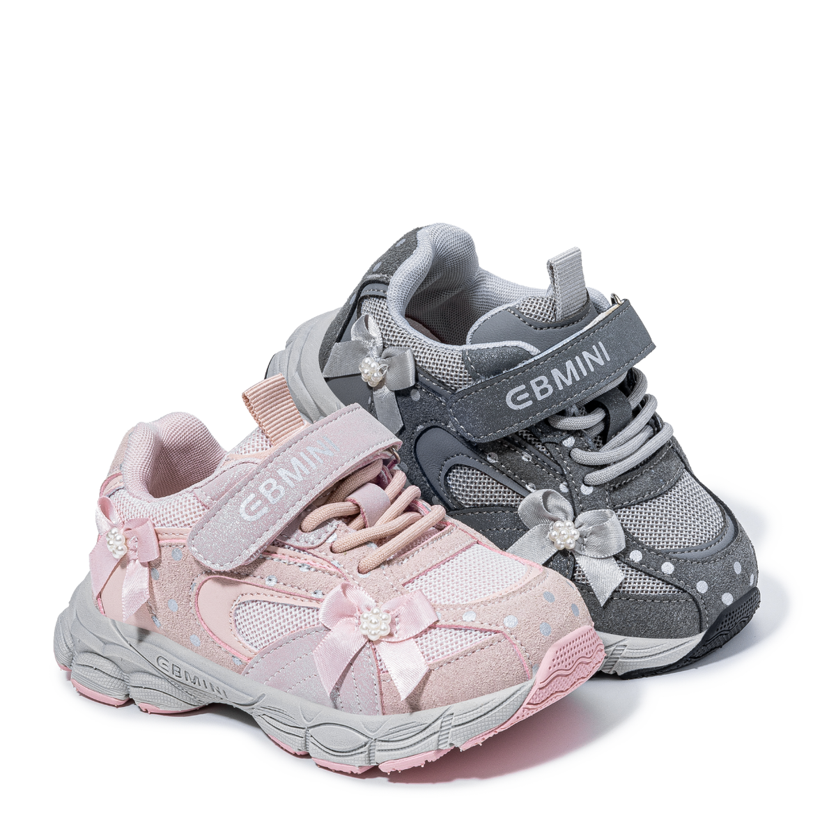 Dew - Barefoot Mesh Sneaker Bow Detail - Toddler Girls