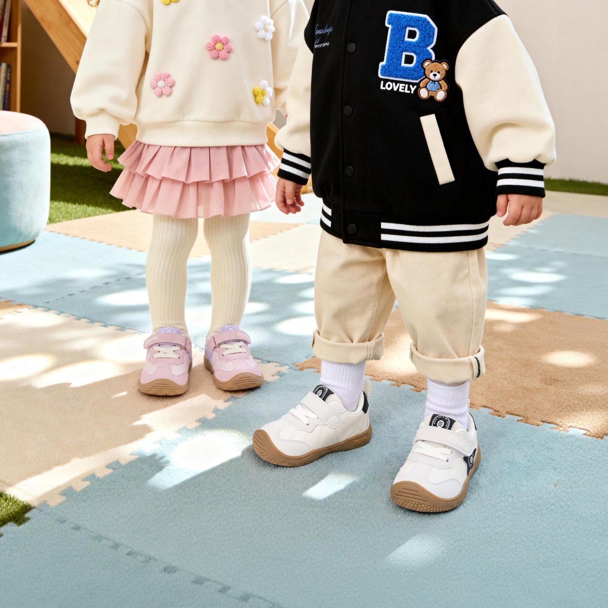 Walnut - Barefoot Wide Toe Sneaker - Toddler Boys Girls