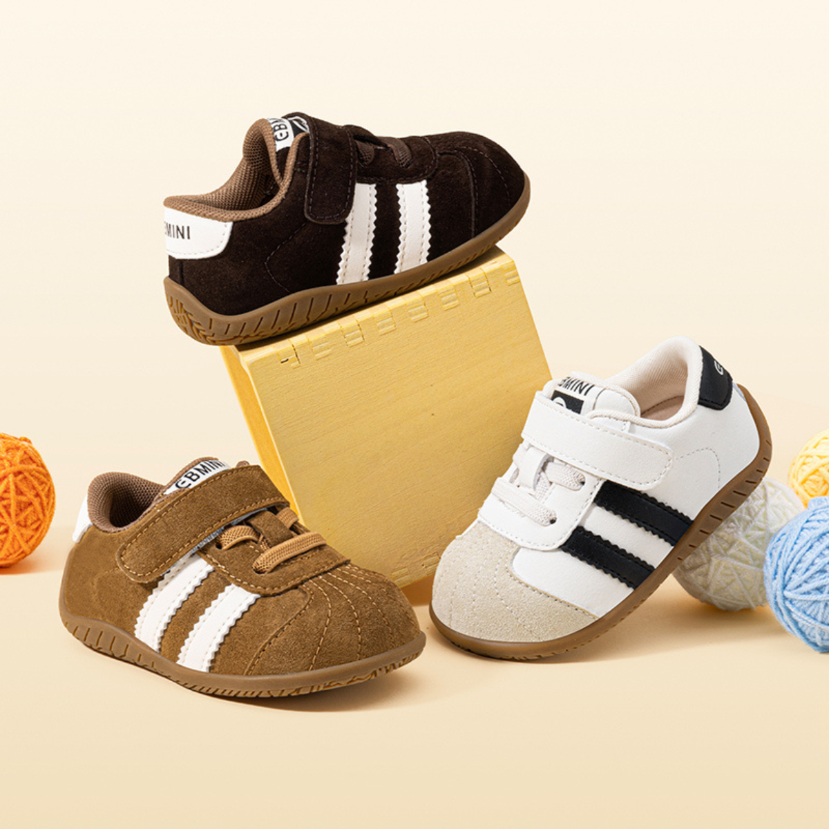 Marigold - Barefoot Retro Suede Sneaker - Toddler Boys Girls