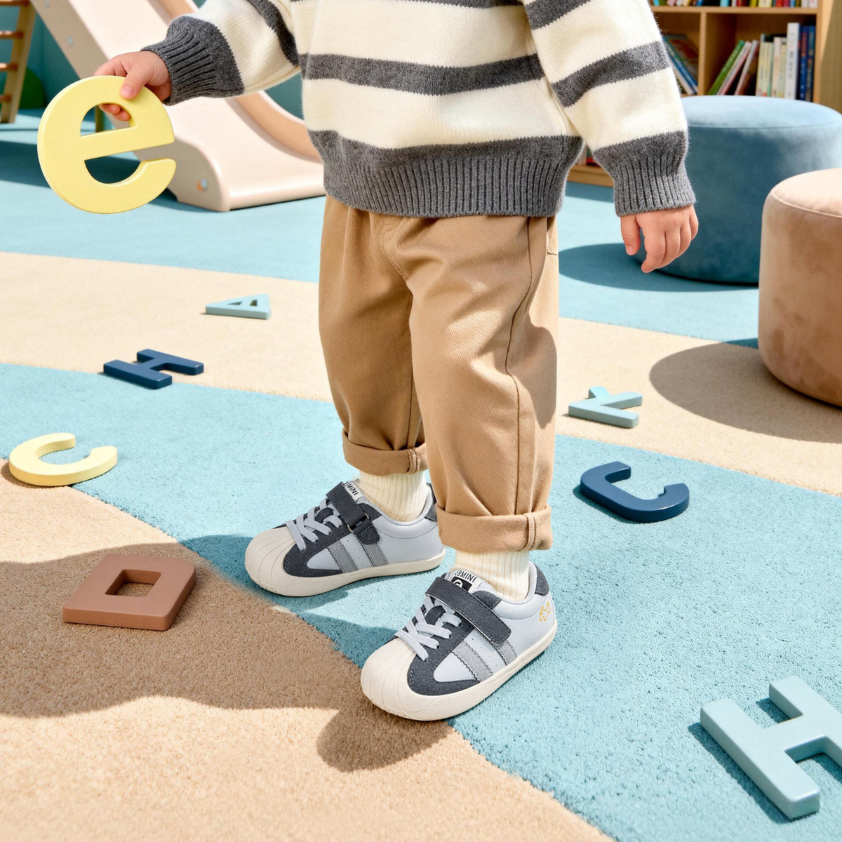 Hopscotch - Barefoot Wide Toe Sneaker - Toddler Boys Girls