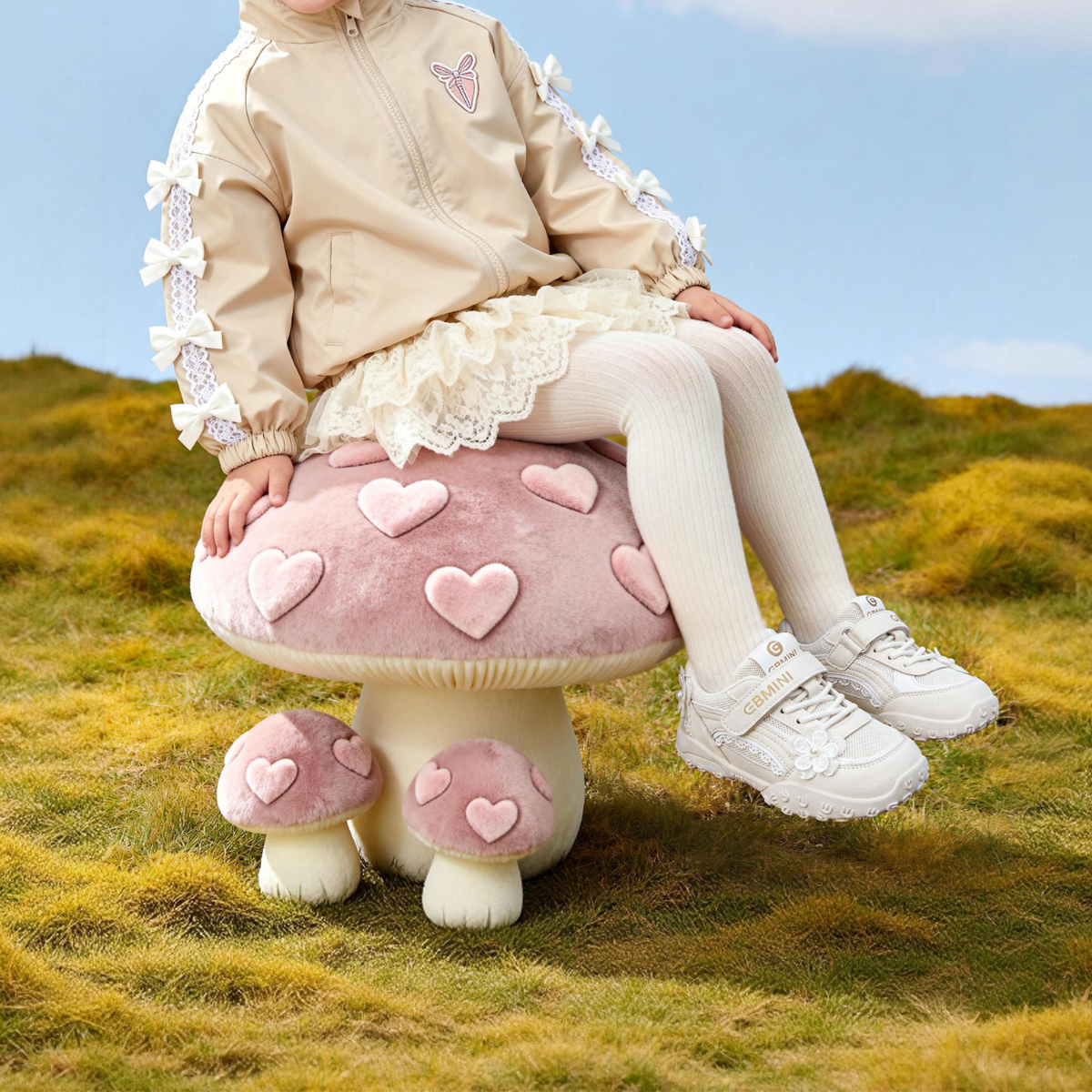 Puddle - Barefoot Flower Sneaker Wide Toe - Toddler Girls