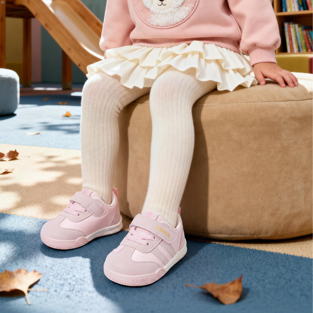 Peach - Barefoot Wide Toe Sneaker - Toddler Boys Girls
