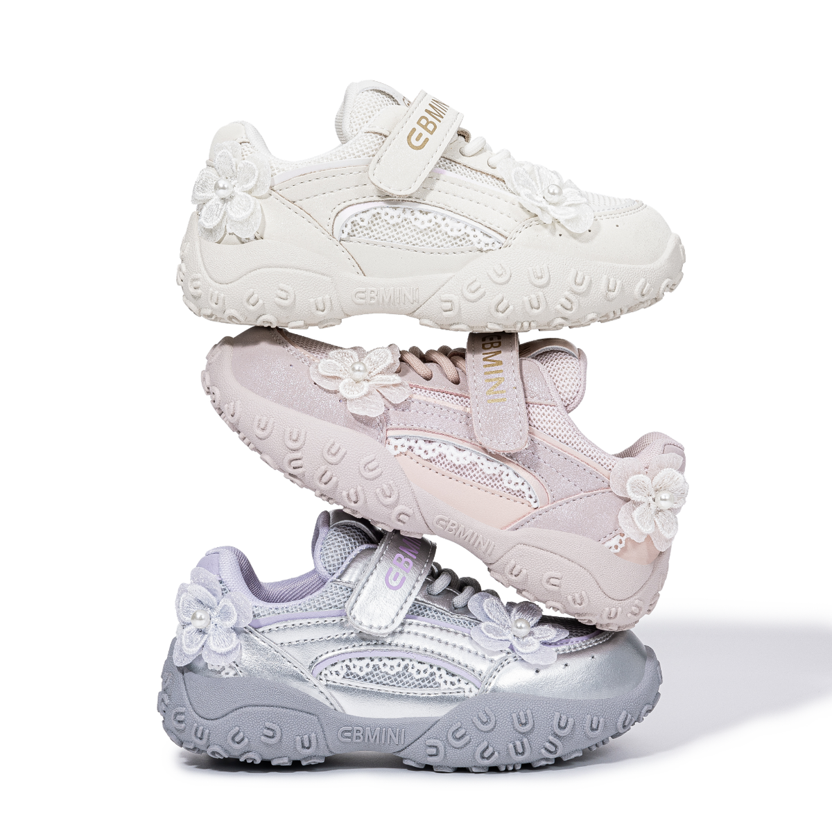 Puddle - Barefoot Flower Sneaker Wide Toe - Toddler Girls