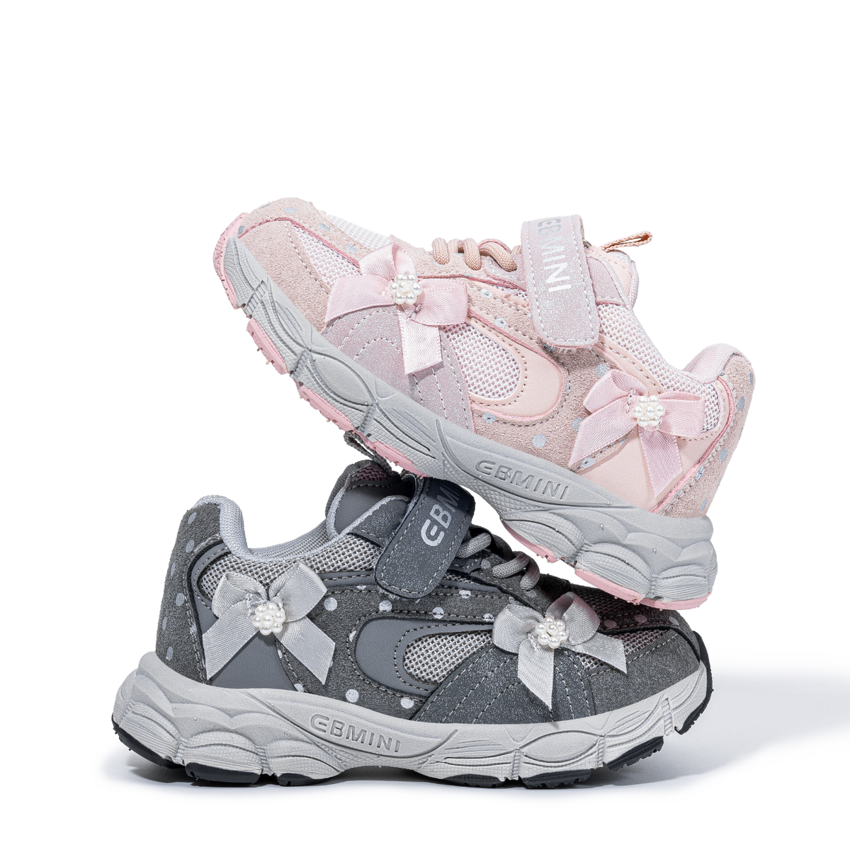 Dew - Barefoot Mesh Sneaker Bow Detail - Toddler Girls