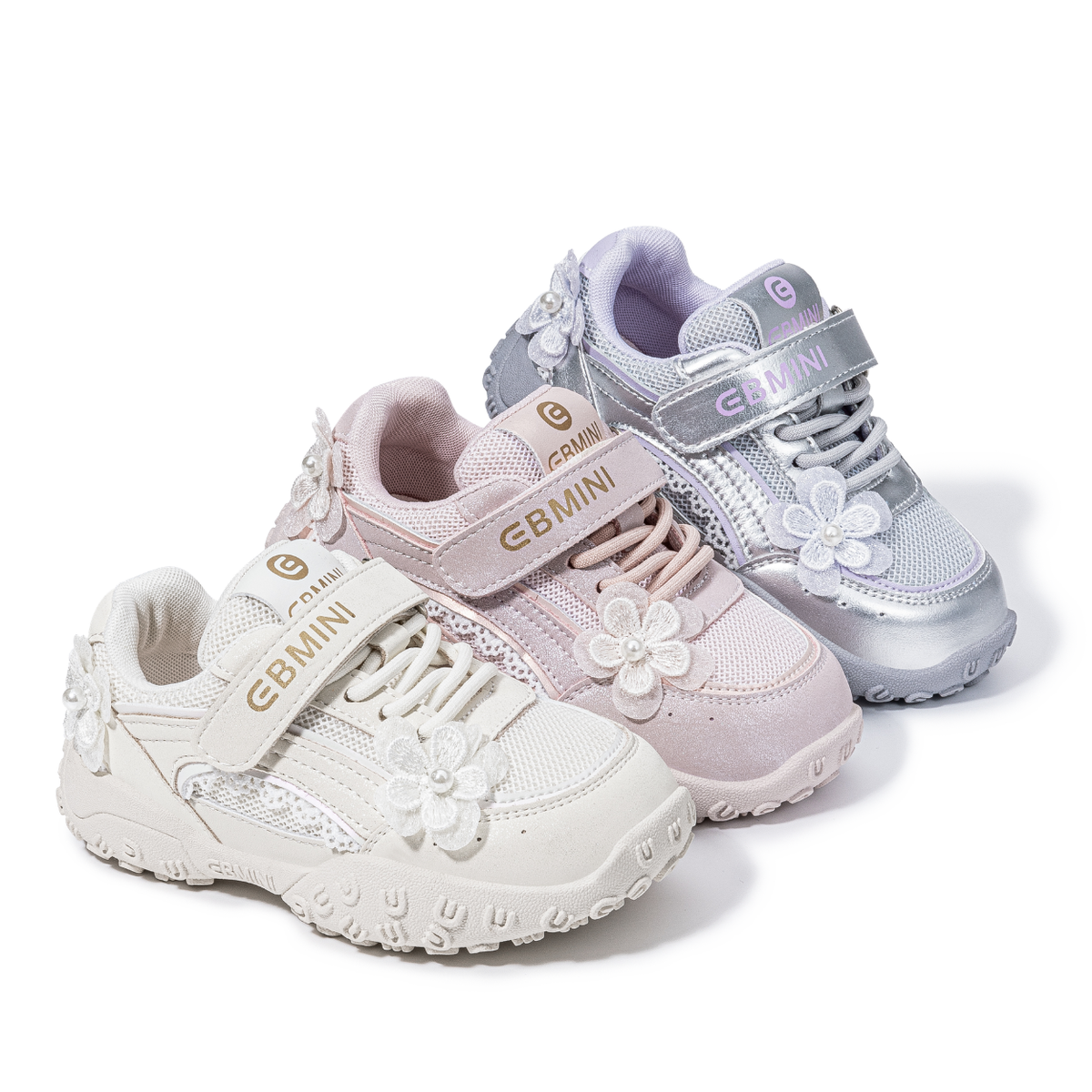 Puddle - Barefoot Flower Sneaker Wide Toe - Toddler Girls