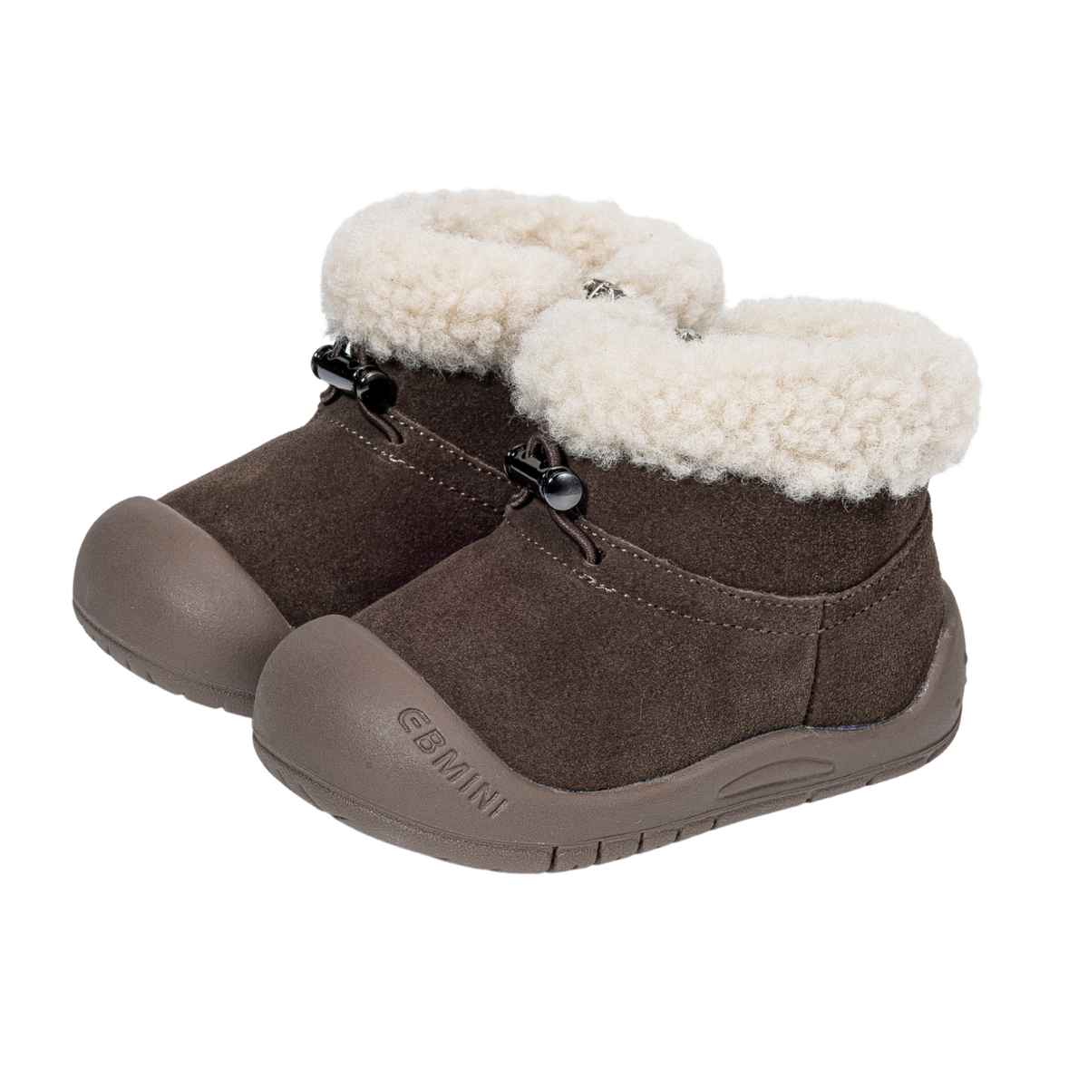 Caramel - Barefoot Winter Boot Warm Fleece - Toddler Boys Girls